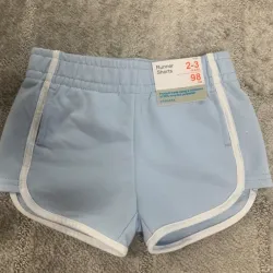 Short de felpa azul celeste