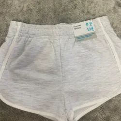 Short de felpa gris celeste