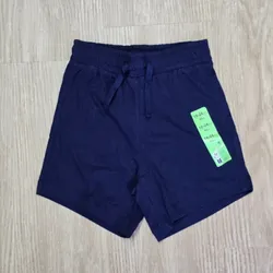 Short de tela azul