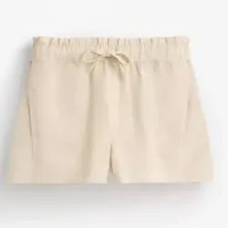 Short lino - algodón volante