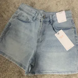 Short vaquero azul