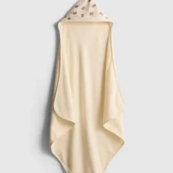 Toalla con capucha con estampado de oso