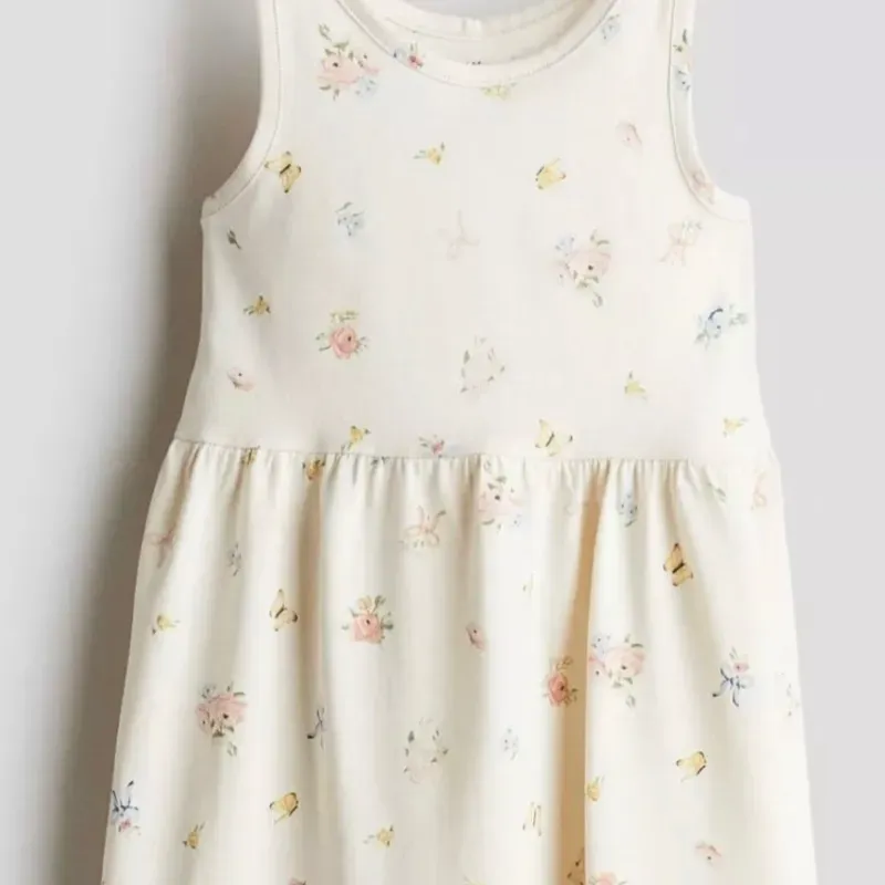 Vestido de algodón con estampado