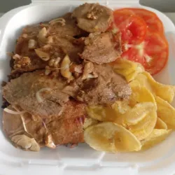 Cerdo asado al jugo