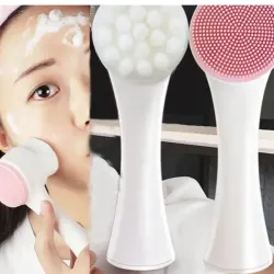 Cepillo facial de silicona exfoliante 2en1
