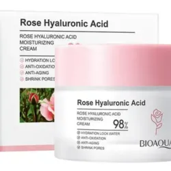 Crema Bioaqua con rosa 🌹 y ácido hialurónico