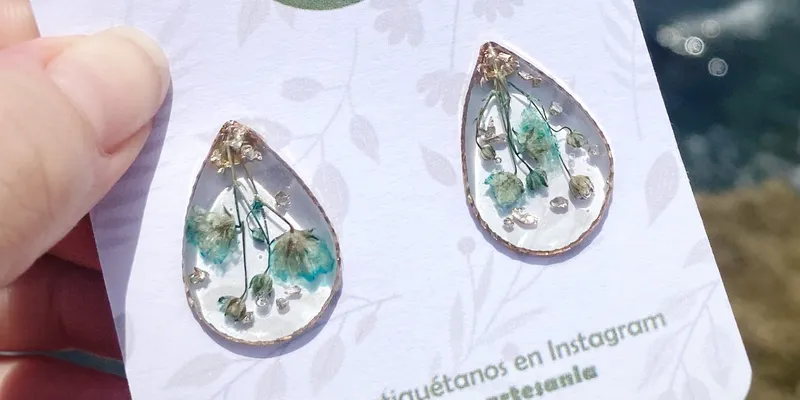 Aretes Lizt azul