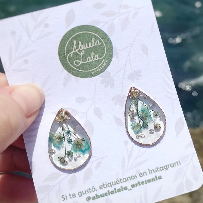 Aretes Lizt azul