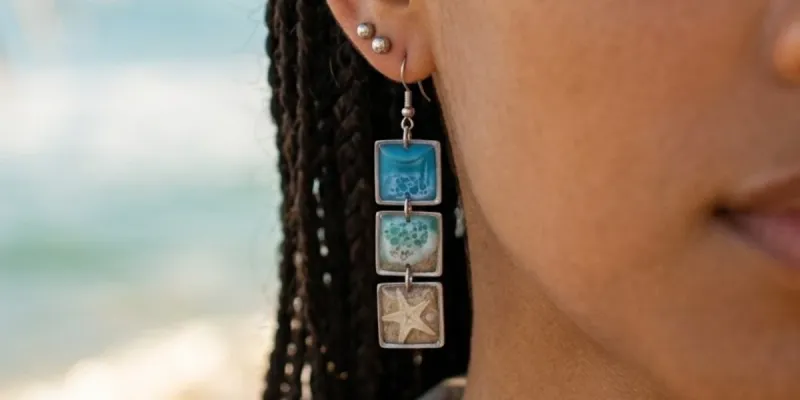 Aretes Pedacitos de mar