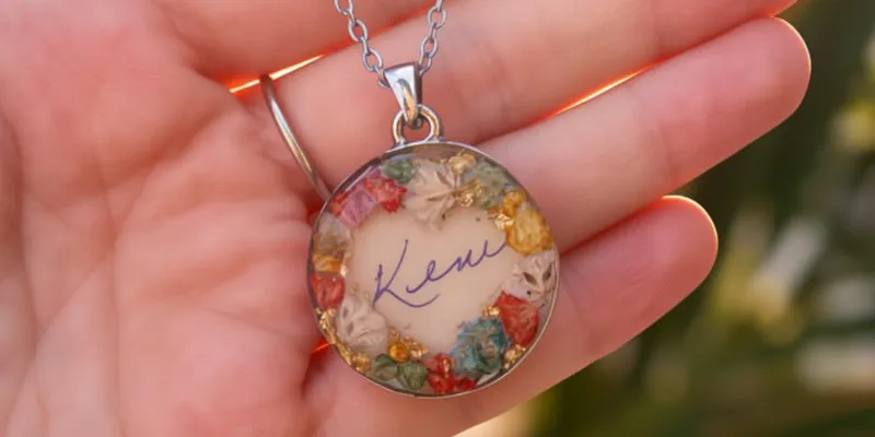 Personalizado escrito con flores