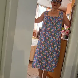 Bata de casa : comodidad azúl