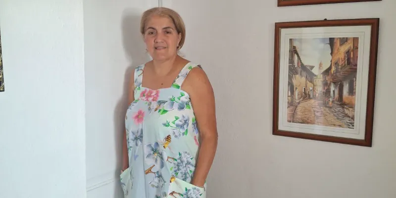 Bata de casa Frescura Azul