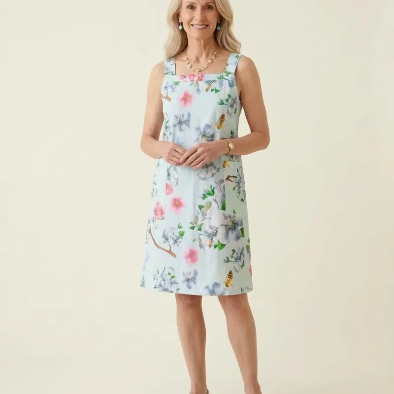 Bata de casa Frescura Azul