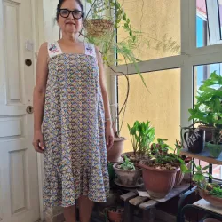 Batilongo con detalle en flor