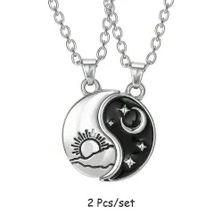 Collares de Ying Yang con Sol y Luna