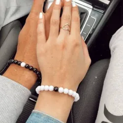 Pulseras de perlas de pareja 