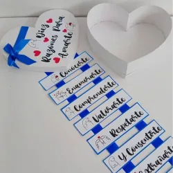 Razones para amarte en forma de corazón