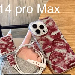 Set de funda cargador + funda celular iPhone 14 Pro max