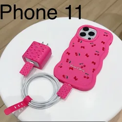 Set de funda cargador + funda celular iPhone 11