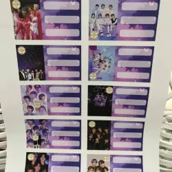 Hoja de sticker o calcomanías 