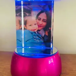 Lámparas Piedra Rectangular de Cristal: