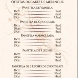 Precios de los Cake