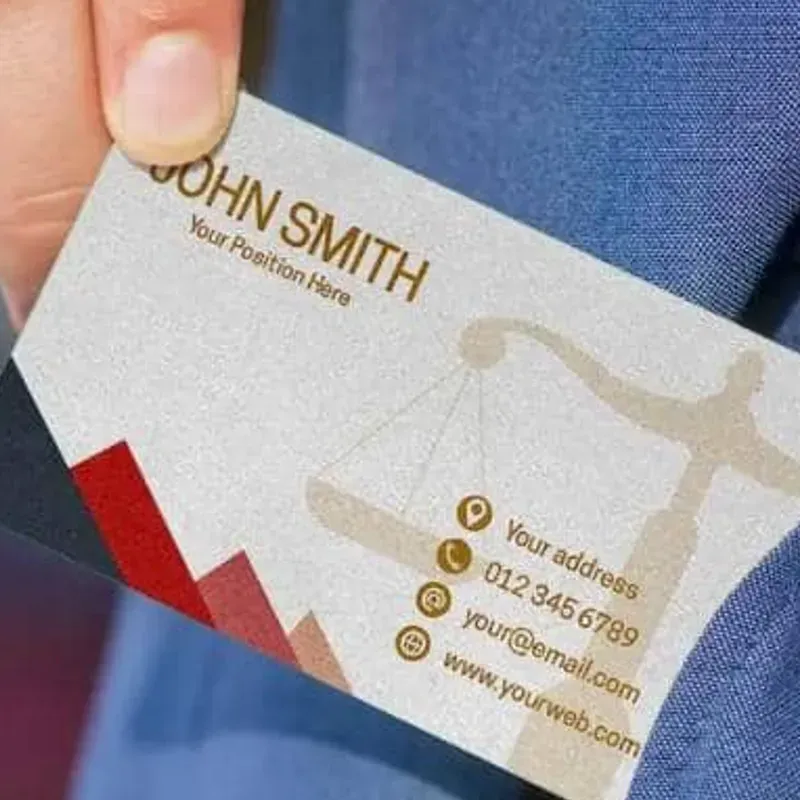 Tarjetas de presentación de metal