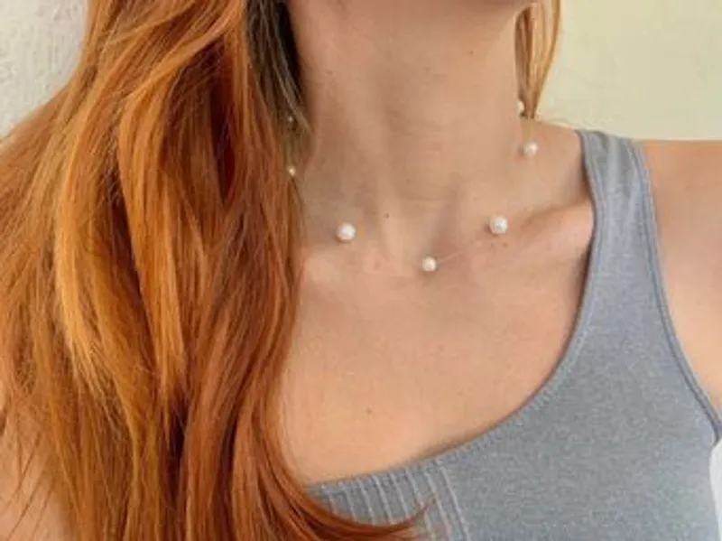 taquigrafía desarrollando Multa Collar fantasma de perlas , Collares - Accesorios Bilo's | El Yerro Menu