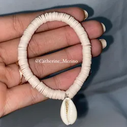 Pulsera de fimo con caracol!🤍