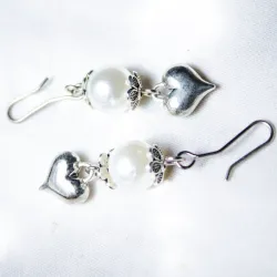 Aretes de corazón 