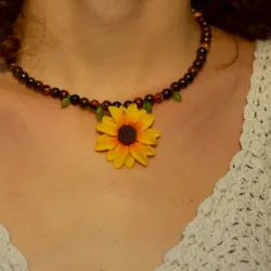 Collar de girasol