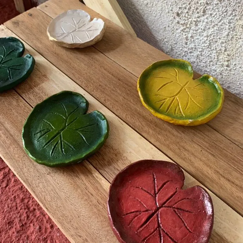 Porta velas de cerámica