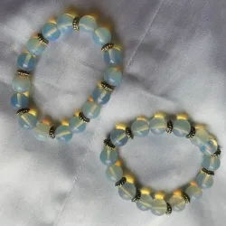 Pulseras de piedra ópalo 
