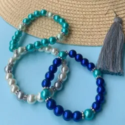 Pulseras de perlas 