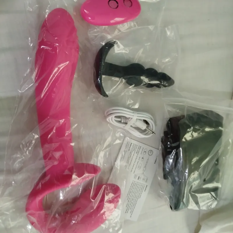 Arnés Doble Dildo Vibrador Premium 