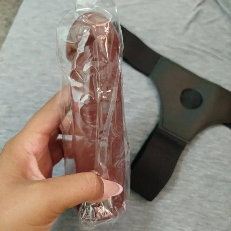Arnés con Dildo Café 