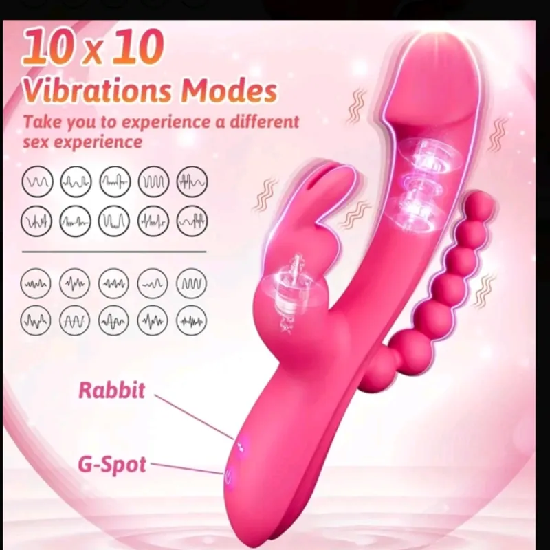 Conejito vibrador 3 en 1🍓