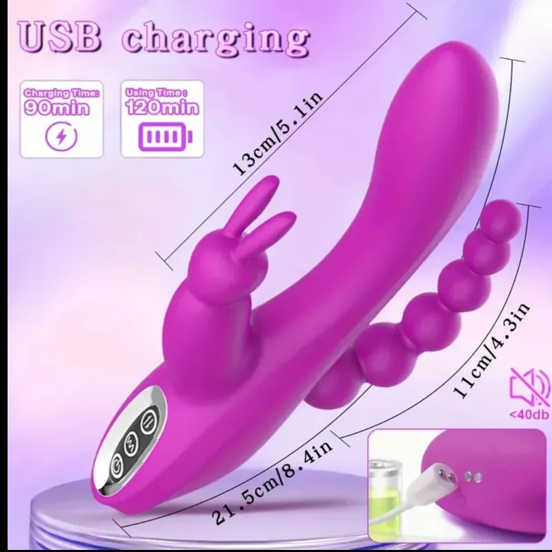 Conejito vibrador 3 en 1🍓