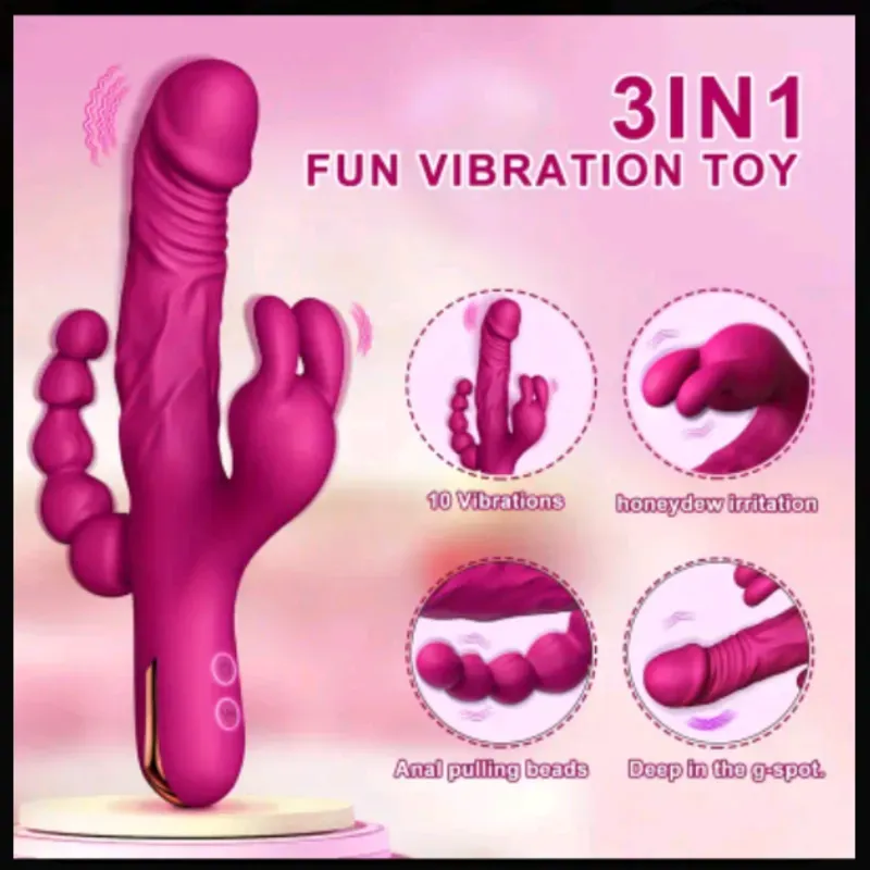 Conejito vibrador 3 en 1🍓