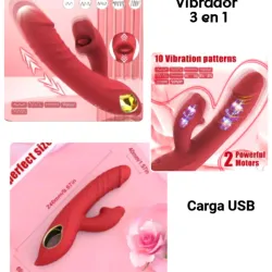 Conejito Vibrador 3 en 1