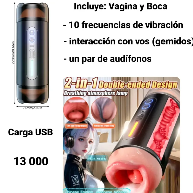 Vagina Vibradora (5 en 1)