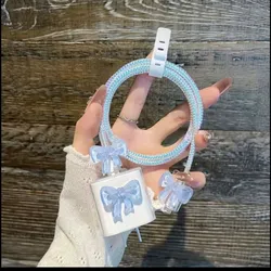 Protector de cargador lazo azul