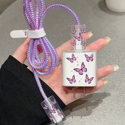 Protector de cargador Mariposa morada 