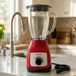 Batidora Milexus Roja con vaso de cristal
