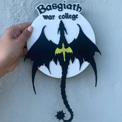Placa Decorativa “Basgiath War College”