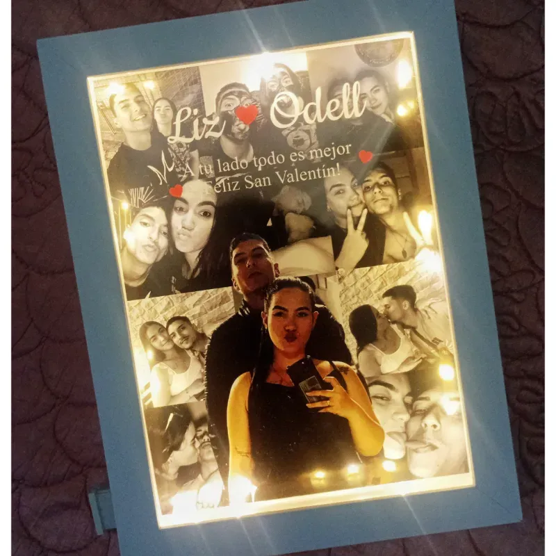 Cuadro con luces Pareja III