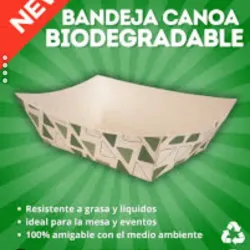 BANDEJA biodegradables 