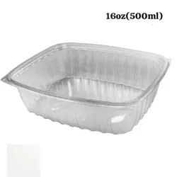 ENVASE CUADRADO  DELI 16 OZ