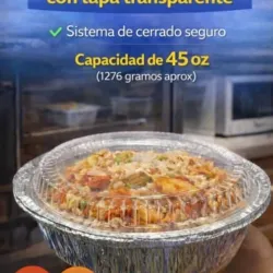 ENVASE REDONDO ALUMINIO 45 OZ