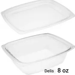Envases rectangular de 8 onzas